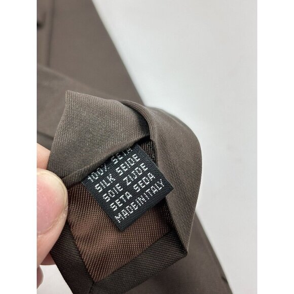 Dolce & Gabbana Made in Italy Men's Silk Neck Tie Brown - Picture 4 of 5